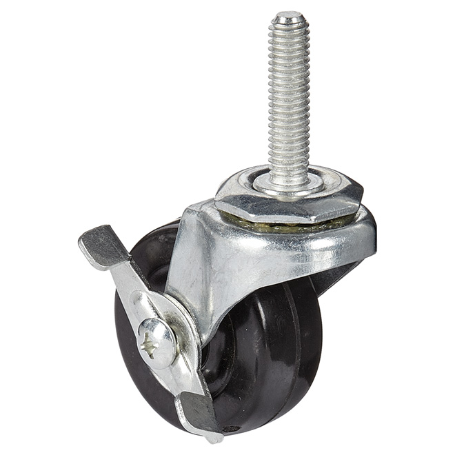 Adjustable Threaded Stem Caster 88 lbs Capacity Brake 2" RONA