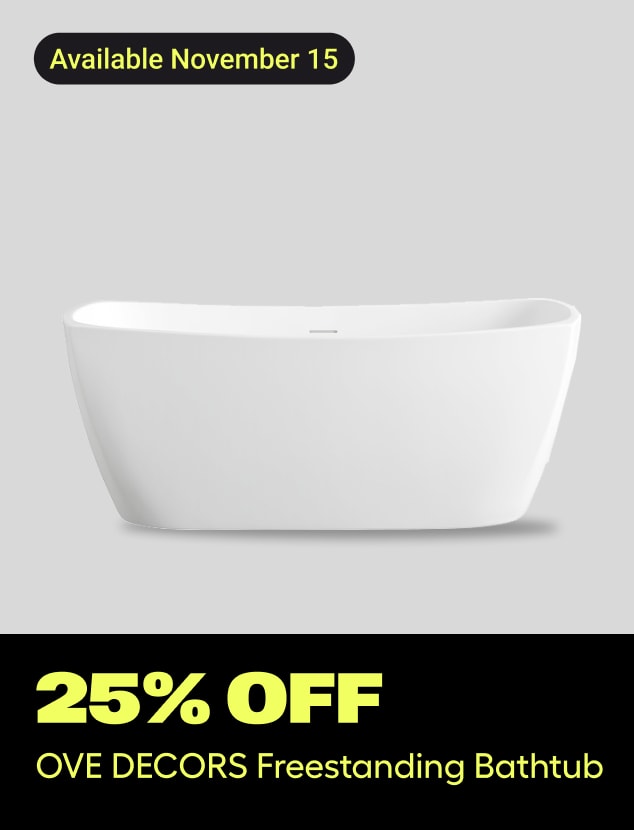 OVE DECORS Freestanding Bathtub Daily Offer