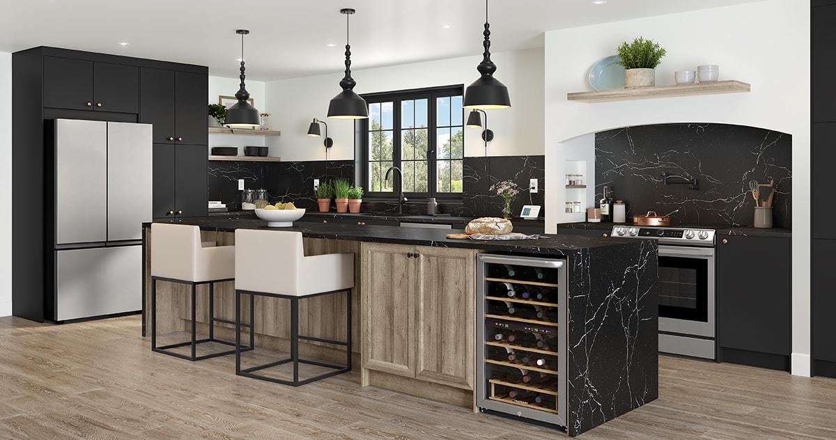 Reproduisez le look : cuisine farmhouse moderne de luxe