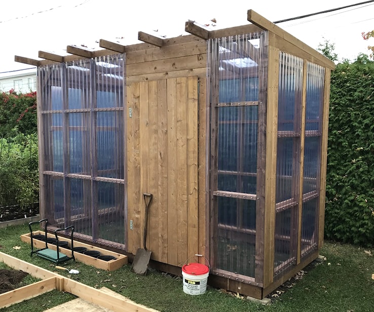 DIY garden greenhouse