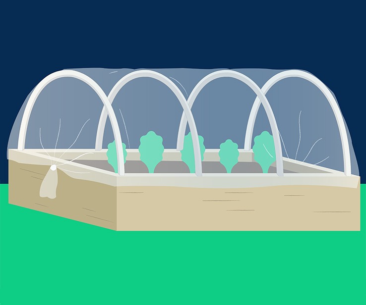 Drawing of a grow tunnel