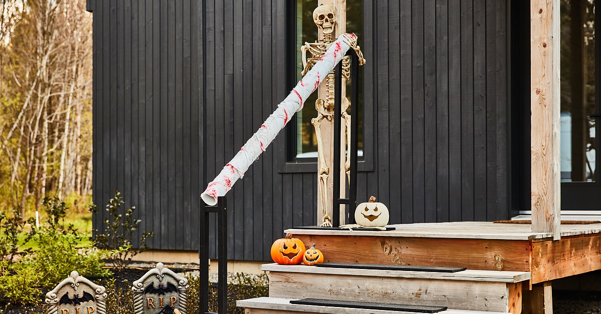 Distributeur de bonbons décoré pour l’Halloween