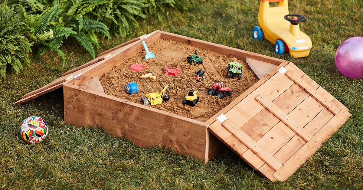 How to Build a Wooden Sandbox with Lid