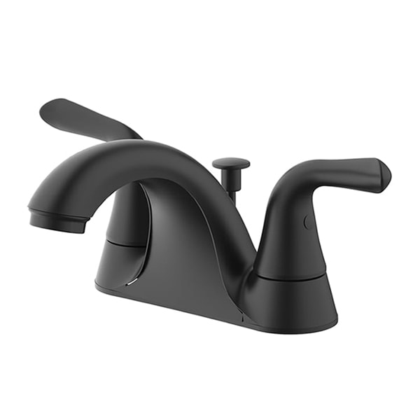 Matte black bathroom faucet