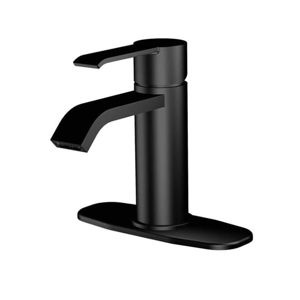 Matte black vanity faucet