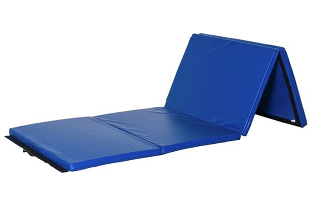 Tapis de mousse bleu