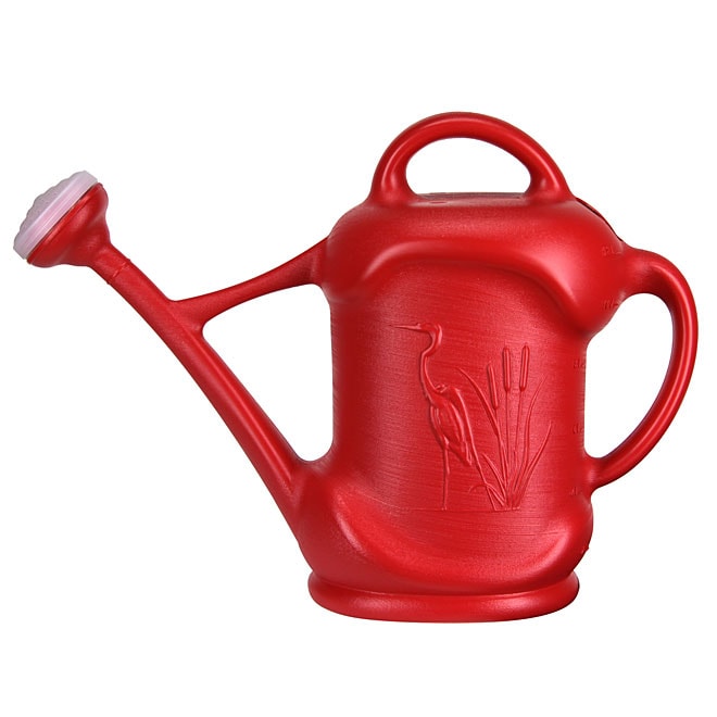 Red watering can