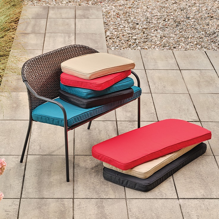 Selection of outdoor seat pads