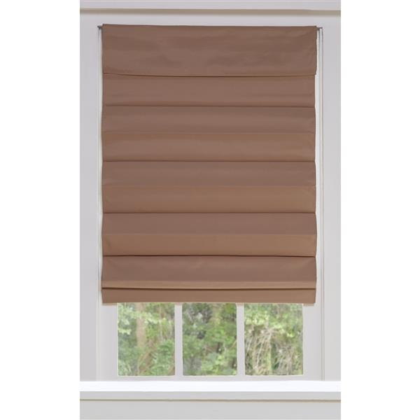 Light brown Roman shade