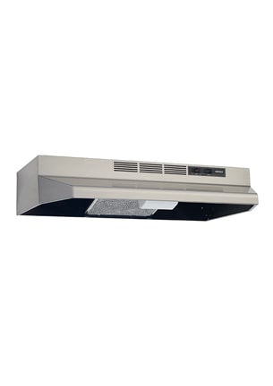 Stainless steel undercabinet range hood