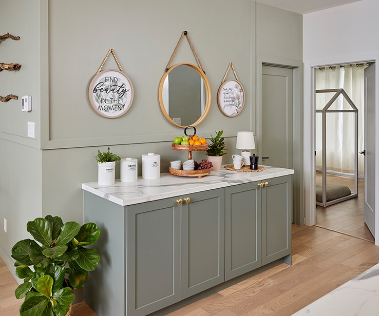 Coffee nook in a kitchen