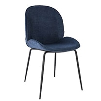 Royal blue upholstered chair