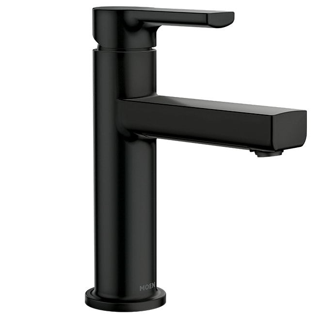 Matte black sink faucet