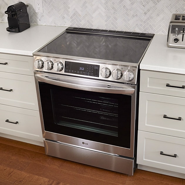 Stainless steel kitchen appliances