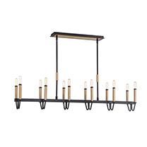 Faux-candle hanging light