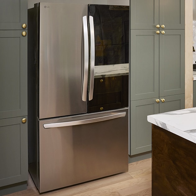 Stainless steel kitchen appliances