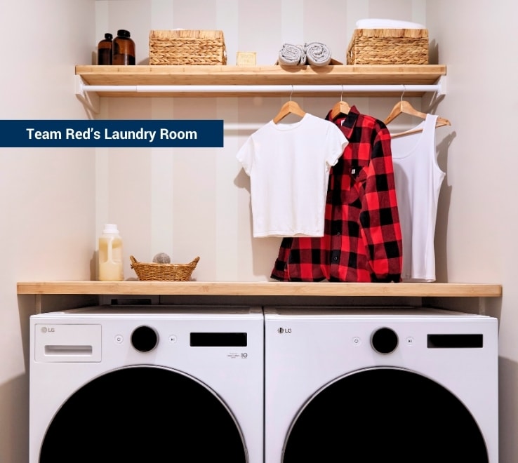 A small laundry room