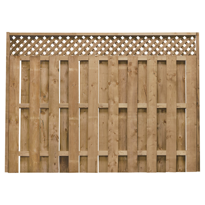 Fence - 6 x 8' Pre-Assembled "Shadow" Fence | RONA