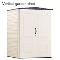 Vertical garden shed