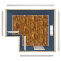 Measure and prepare the installation of the crown moulding